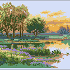 Схема вышивки «берег»