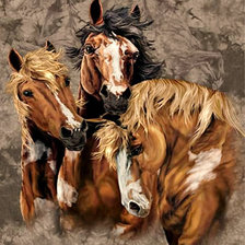 Схема вышивки «Серия "Лошади, кони"»