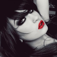 Схема вышивки «Девушка»