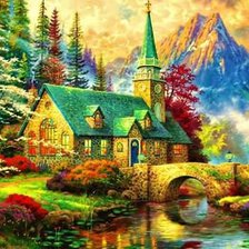 Схема вышивки «paisaje colores 2»