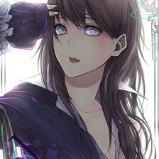 Схема вышивки «Девушка»