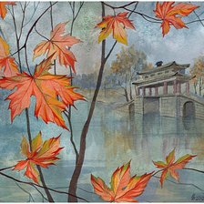 Схема вышивки «Пейзажи Азии»