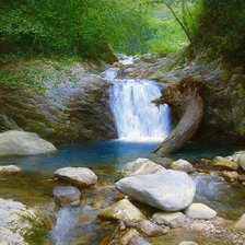 Схема вышивки «Пейзаж»