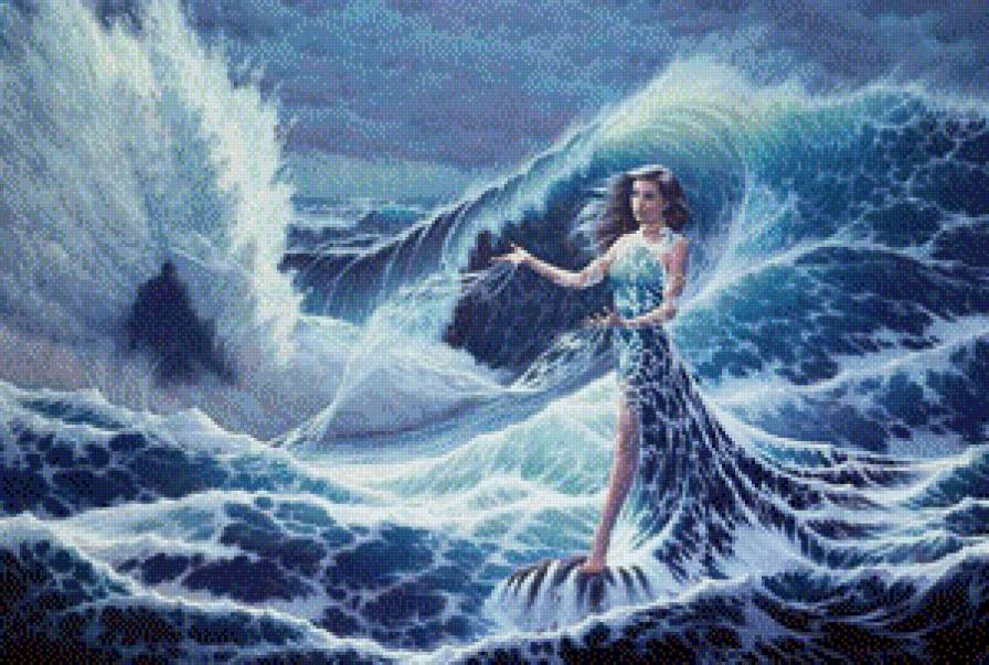 Океанида - девушка, океан, море - предпросмотр