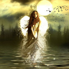 Схема вышивки «Девушка»