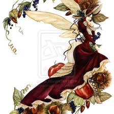 Схема вышивки «Фея осеннего урожая»