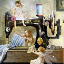 Схема вышивки «На швейной машине»