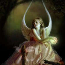 Схема вышивки «В раздумьи»