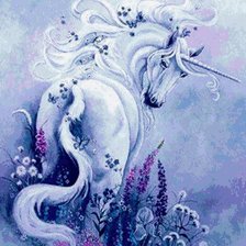Схема вышивки «Единорог»