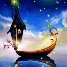 Схема вышивки «кошкин дом»