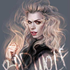 Схема вышивки «Роза Тайлер. Злой волк.Доктор Кто.»