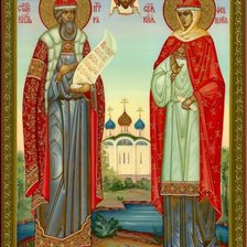 Схема вышивки «Петр и Февронья»