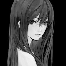 Схема вышивки «Девушка»