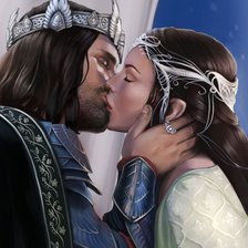 Схема вышивки «Арагорн и Арвен»