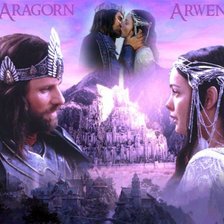 Схема вышивки «Арвен и Арагорн»