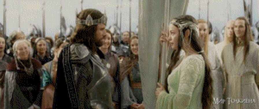 Арагорн и Арвен - властелин колец, гондор, арагорн, арвен, эльфы - предпросмотр