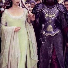 Схема вышивки «Арагорн и Арвен»