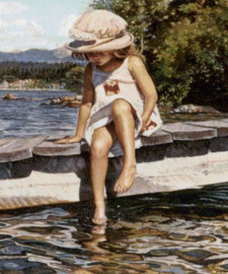 Детство - картина, люди - предпросмотр