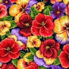 Схема вышивки «анютки, подушка»