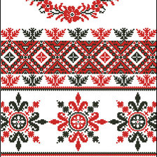 Схема вышивки «рушник»