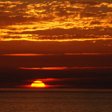 Схема вышивки «закат на море»