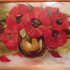 Схема вышивки «маки»