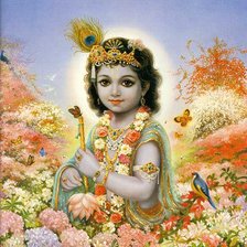 Схема вышивки «Маленький Кришна»