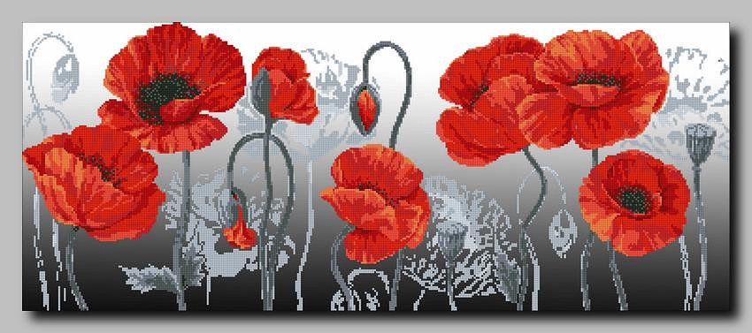 маки на сером - оригинал