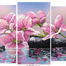 Схема вышивки «букет на воде»