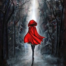 Схема вышивки «Загадочная незнакомка»