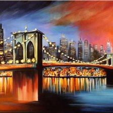 Схема вышивки «городской пейзаж»