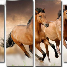 Схема вышивки «Лошади»