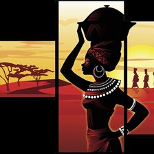 Схема вышивки «триптих»