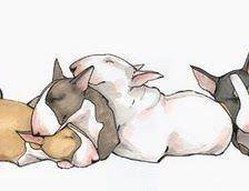 Схема вышивки «бультерьеры»