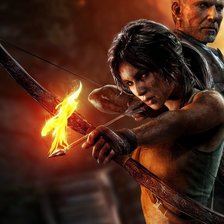 Схема вышивки «Лара Крофт»