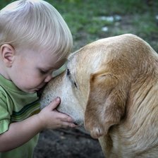 Схема вышивки «серия "дети с живностями"»