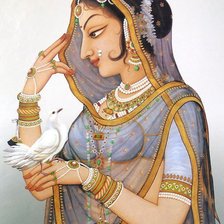 Схема вышивки «индианка»