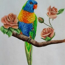 Схема вышивки «птица 2»