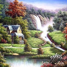 Схема вышивки «Величественный вид»