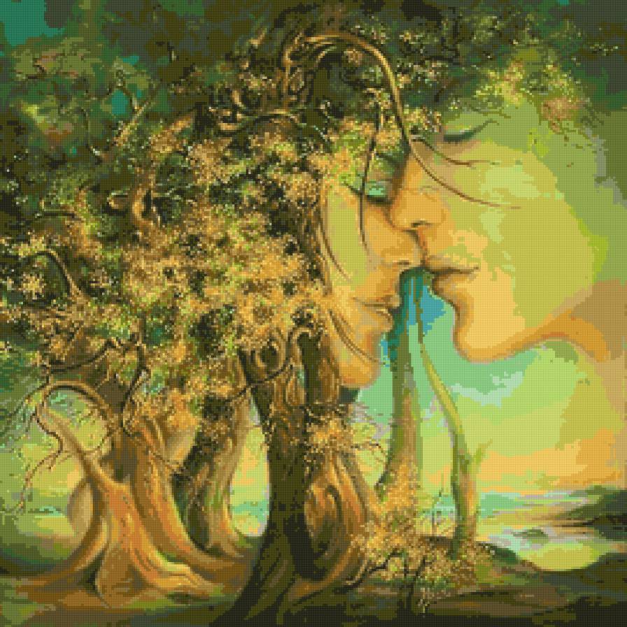 Влюбленные - романтика, пара, любовь, фентази, он и она - предпросмотр