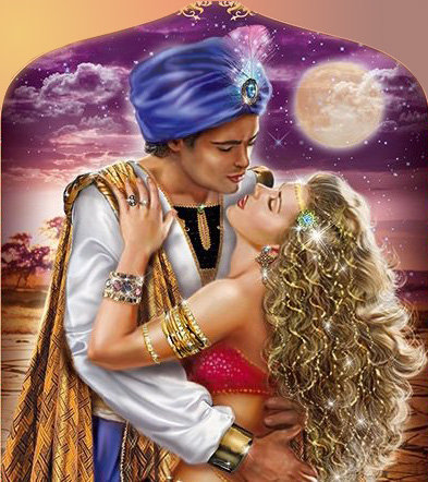 Восточная ночь - восток, пара, он и она, романтика, любовь - оригинал