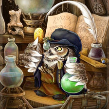 Схема вышивки «Серия "Пернатые" Алхимик"»