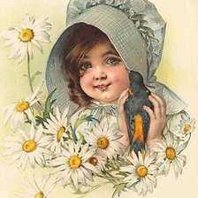 Схема вышивки «Девочка»