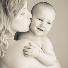 Схема вышивки «Малыш и мама»