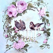 Схема вышивки «птицы»