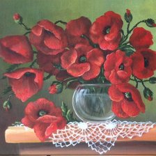 Схема вышивки «Маки»