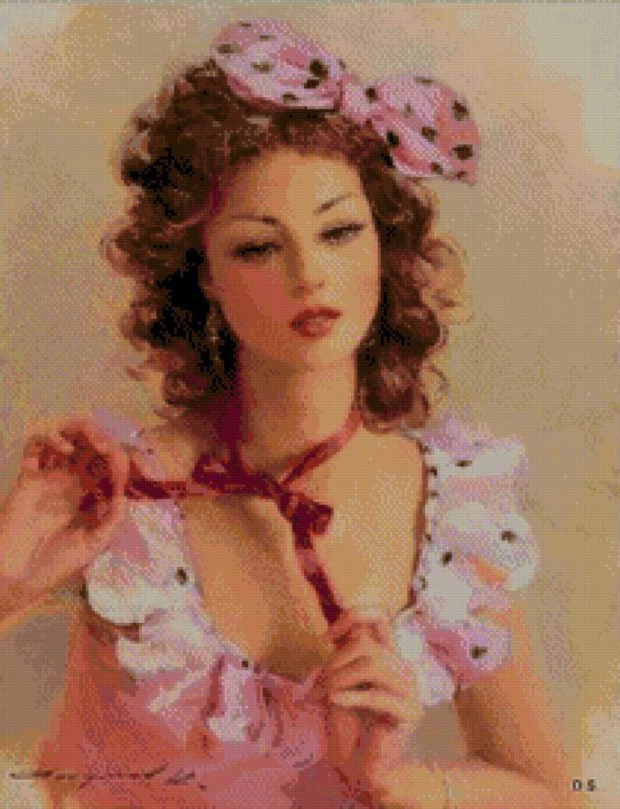 Девушка с бантом - она, девушка, красавица - предпросмотр