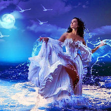 Схема вышивки «Девушка-13»