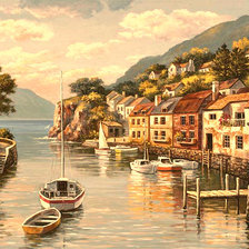 Схема вышивки «Серия "Пейзажи"»