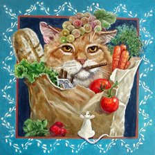 Схема вышивки «Домашние любимцы "Покупки"»